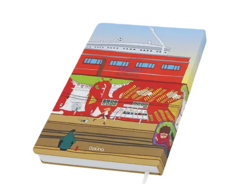 Записная книжка A5 Dziuna Октябрьская в клетку 15 x 21 см