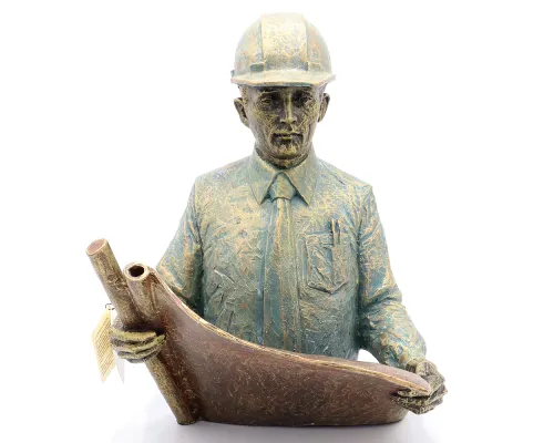 Композиция "Начальник производства" бронза с чернением