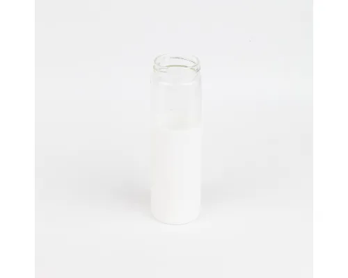 Бутылка стеклянная с силиконовой манжетой и бамбуковой крышкой  Glass, белая