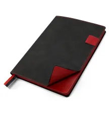 Ежедневник A5 недатированный Efemero в мягком переплёте, черно-красный