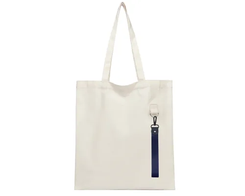 Сумка для покупок LUMISSA 325 г/м² с ремувкой, натуральный/тёмно-синий