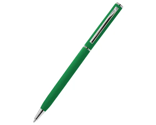 Ручка металлическая Tinny Soft софт-тач, тёмно-зелёная