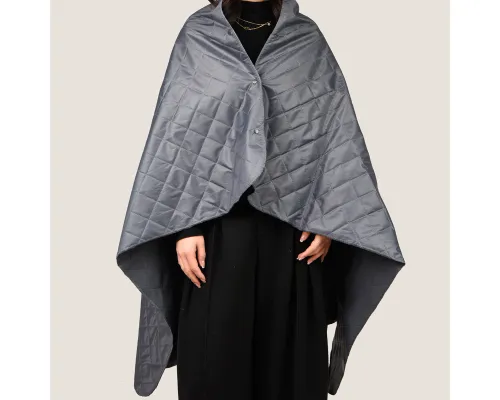 Плед PONCHO, тёмно-серый