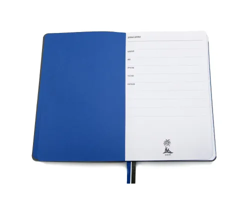 Ежедневник A5 недатированный Molfetta в мягком переплёте, серо-синий