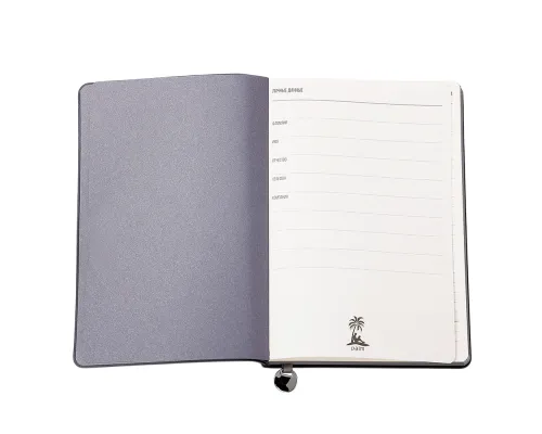 Ежедневник A5 недатированный Impero в мягком переплёте, темно-серый