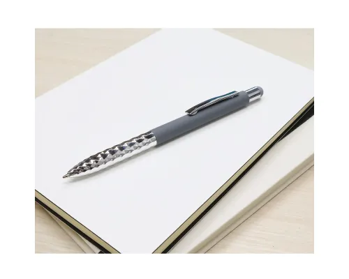 Ручка металлическая Party софт-тач, серая