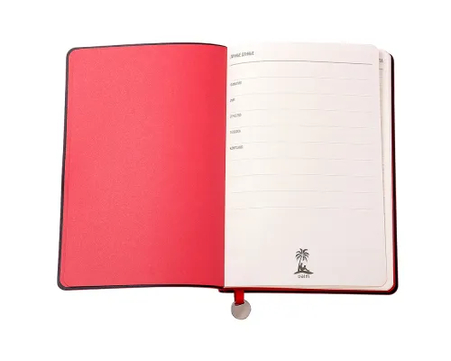 Ежедневник A5 недатированный Impero в мягком переплёте, красный