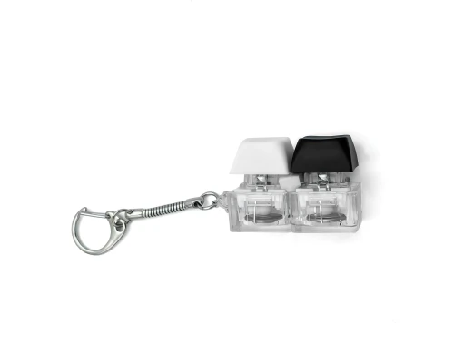 Брелок KeyDuo с LED подсветкой (фонарик), чёрно-белый