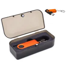 Флешка Twist Color 16 Гб в футляре, оранжевая