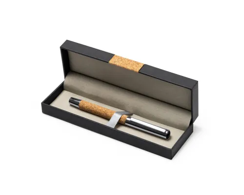 Ручка из натуральной пробки и стали SUVER, Серебро