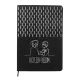 Ежедневник A5 недатированный Esmeralda в мягком переплёте, чёрный с серебристым