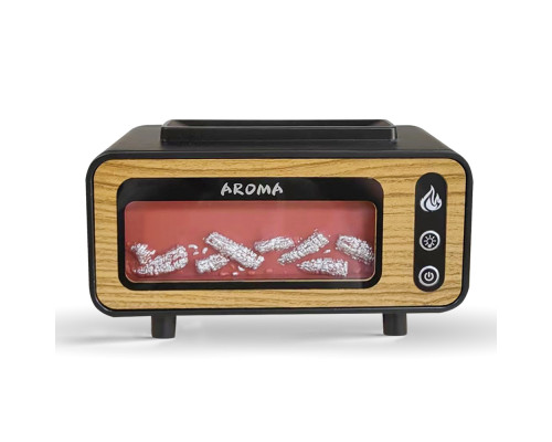 Светодиодный USB увлажнитель-аромадиффузор Vintage Fireplace, коричневый Светодиодный USB увлажнитель-аромадиффузор Vintage Fireplace, коричневый