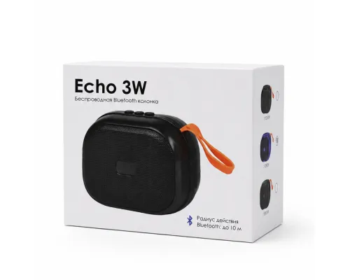 Беспроводная Bluetooth колонка Echo 3W, черный