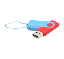 Флешка Designer To Go 2.0 USB 16Gb, красный/голубой