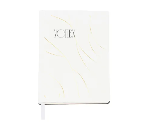 Ежедневник A5 недатированный Simflex в мягком переплёте, белый Ежедневник A5 недатированный Simflex в мягком переплёте, белый