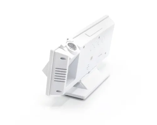 Часы-метеостанция Omix с проективным циферблатом, белые