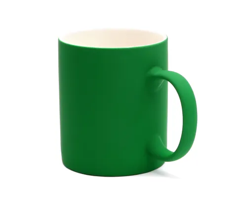 Кружка Bonn Soft, софт тач, зеленая