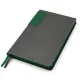 Ежедневник A5 недатированный Molfetta в мягком переплёте, серый/тёмно-зеленый