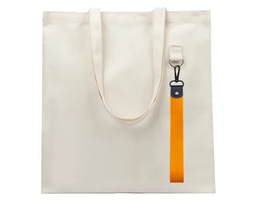 Сумка для покупок LUMISSA 325 г/м² с ремувкой, натуральный/оранжевый