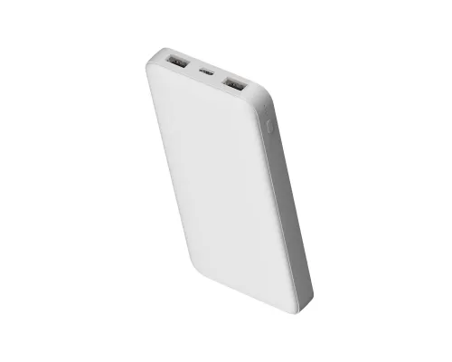 Внешний аккумулятор Polus, 10000 Mah, софт-тач покрытие, белый