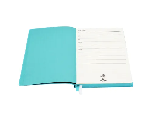 Ежедневник A5 недатированный Gabby в мягком переплёте, бирюзовый Ежедневник A5 недатированный Gabby в мягком переплёте, бирюзовый