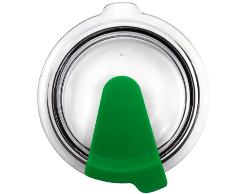 Кружка с крышкой Velvet Duo, софт-тач, тёмно-серая/зелёная