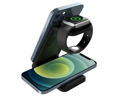 Беспроводное мультизарядное устройство Standy 15W, черный