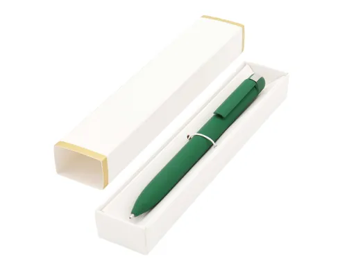 Ручка Espada в коробке Cradle белой с позолотой, темно-зеленый