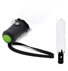 Автоматический противоштормовой зонт Vortex To Go, белый/салатовый