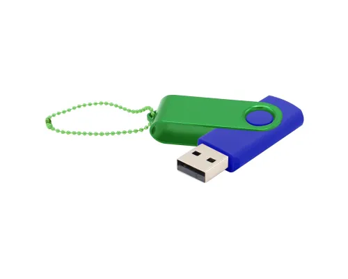 Флешка Designer To Go 2.0 USB 16Gb, синий/зеленый