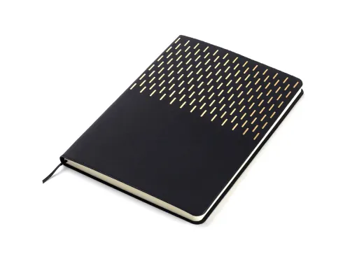 Ежедневник A5 недатированный Esmeralda в мягком переплёте, чёрный с золотистым