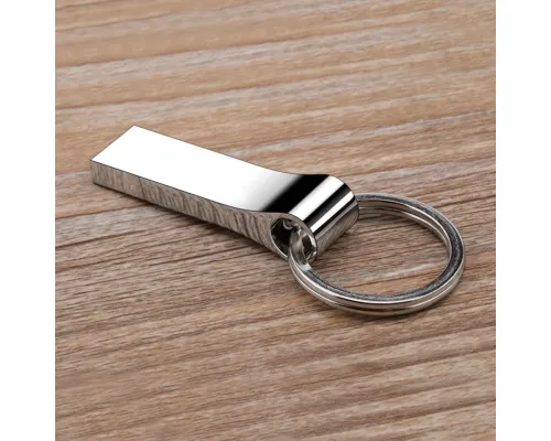 Флешка Ring rail 16 Гб, металл, серебро глянец