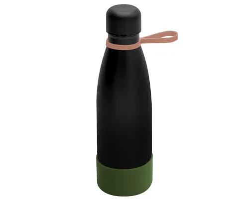 Термобутылка герметичная вакуумная Olivia To Go, чёрный/мокко/хаки