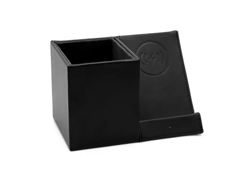 Настольный органайзер Elegans c беспроводной зарядкой, черный