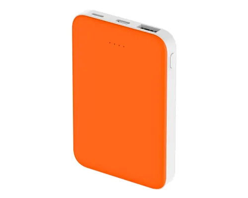 Внешний аккумулятор Fluffy, 5000 Mah, оранжевый Внешний аккумулятор Fluffy, 5000 Mah, оранжевый