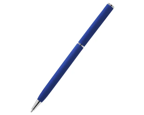 Ручка металлическая Tinny Soft софт-тач, синяя