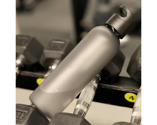 Бутылка пластиковая для воды Sportes (матовая), черная