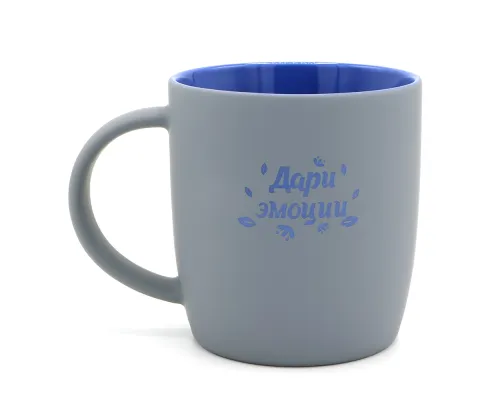 Кружка Spring, софт-тач, синяя