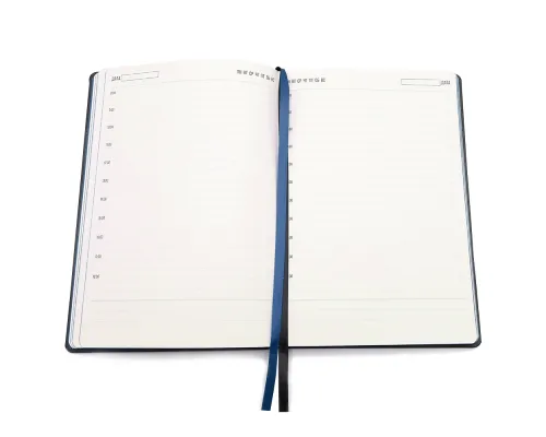 Ежедневник A5 недатированный Efemero в мягком переплёте, черный/темно-синий