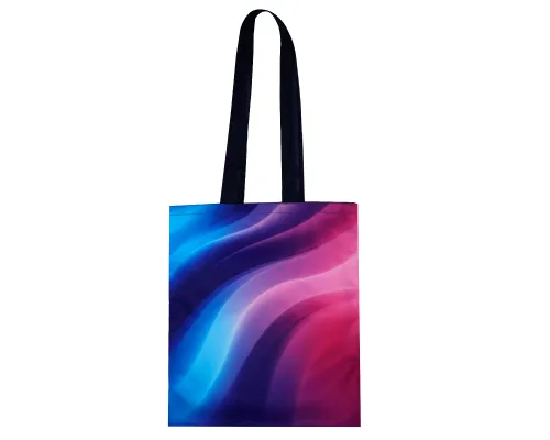 Сумка для покупок Кэди с полноцветной печатью, длина ручек 70 см