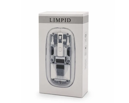 Мышь компьютерная беспроводная прозрачная Limpid, белый