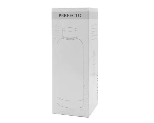 Термобутылка Perfecto софт-тач, черный.