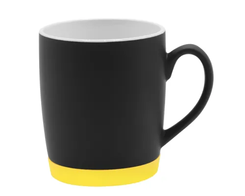 Кружка Make Me To Go, чёрная/жёлтая