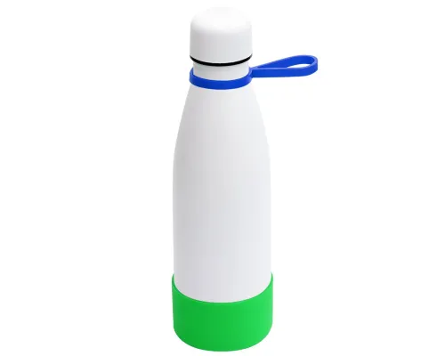 Термобутылка герметичная вакуумная Olivia To Go, белый/синий/зеленый