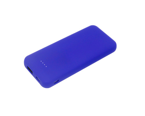 Внешний аккумулятор Arrida 5000mAh, с покрытием Baby skin, синий Внешний аккумулятор Arrida 5000mAh, с покрытием Baby skin, синий
