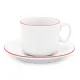 Чайная пара фарфоровая 220см³ экспресс Палитра, красный, в коробке
