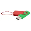 Флешка Designer To Go 2.0 USB 16Gb, зеленый/красный