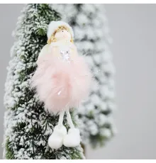 Новогоднее украшение рождественский ангел Брайтенс, розовый