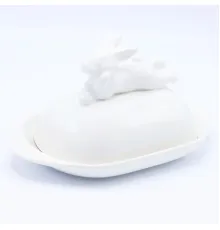 Маслёнка с кроликом, 380 мл, Белый