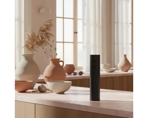 Винный электрический штопор Corknroll со встроенным аккумулятором, чёрный